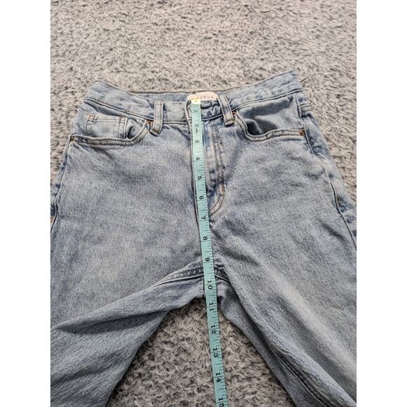 Pacsun Jeans Women 24 Blue High Rise Bootcut Distressed Grunge Acid Wash Casual - Picture 7 of 10